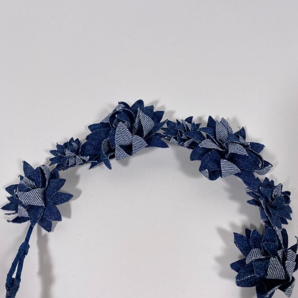 GAP x CULT GAIA Denim Flower Crown Headband - Picture 3 of 5